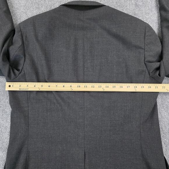 Brooks Brothers Blazer Mens 40 Long Gray Wool Blend 2 Button Jacket Vtg USA Made - Picture 8 of 16